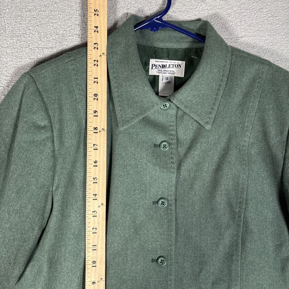 Vntg Pendleton Structured Jacket Women Size 12 Fu… - image 8